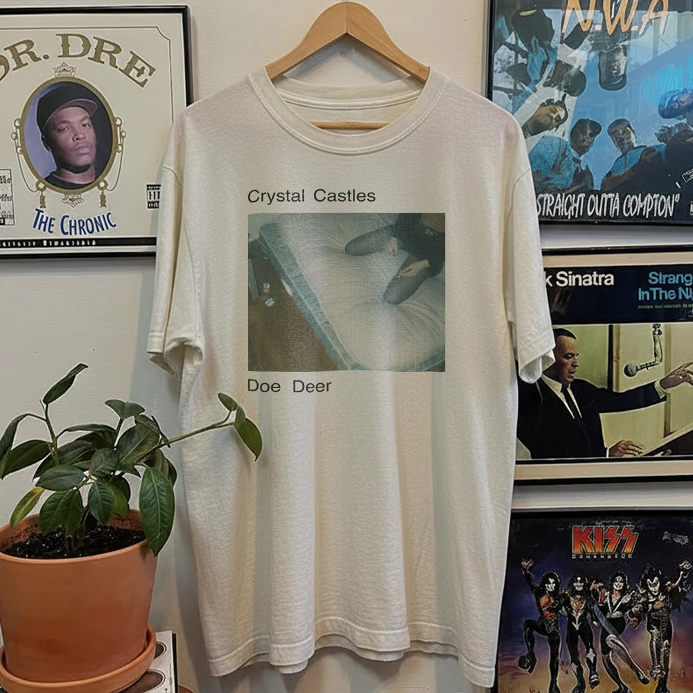 2010 Crystal Castles Doe Deer , White Tee